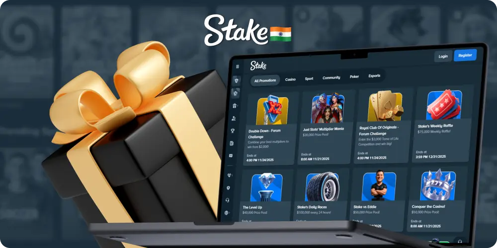 Awesome bonuses for Indian players and bettors at Stake